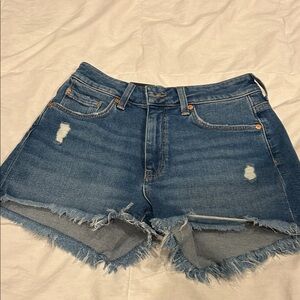 Mavi Blue Distressed Jean Shorts